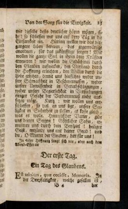 23-24, Est trinitas, quae cecidit, Memoria. In der Dreyfaltigkeit, welche ...
