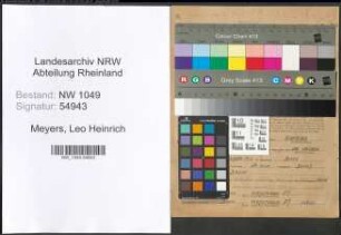 Entnazifizierung Leo Heinrich Meyers , geb. 23.12.1912 (Dolmetscher)