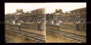 Arbeiter an der Bahnstation, Gatun