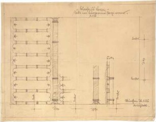 Bestelmeyer, German; Bonn (Nordrhein-Westfalen), Mühlheimerplatz; Verwaltungsgebäude - Mappe 3: Bürgermeisterzimmer (Deckenabwicklung; Details)