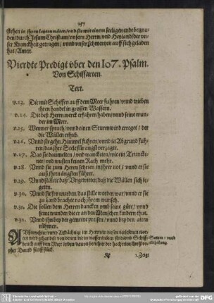 Vierdte Predigt uber den 107. Psalm