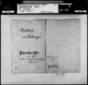 Walddorf-Häslach: Pfarrberichte und Pfarrbeschreibungen