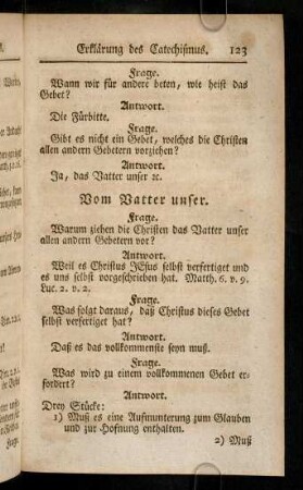 123-128, Vom Vatter unser