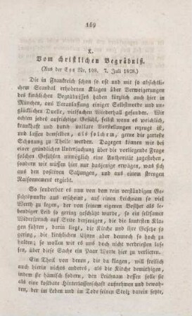 159-164 Vom christlichen Begräbniß