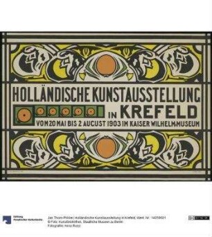 Holländische Kunstausstellung in Krefeld