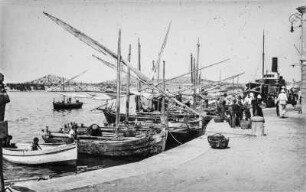 Hafenszene in Šibenik (Jugoslawienreise Leonhardt 1927)