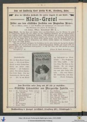 Geschäftsanzeige.