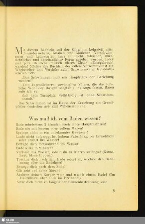 Was muß ich vom Baden wissen?