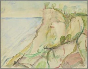 Ohne Titel [Klippe am Meer]