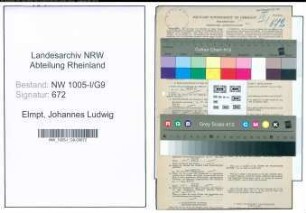 Entnazifizierung Johannes Ludwig von Elmpt , geb. 10.03.1914 (Postfacharbeiter)