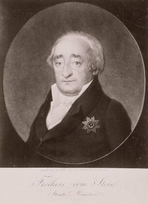 Bildnis des Staatsmannes Heinrich Friedrich Karl Freiherr von und zum Stein