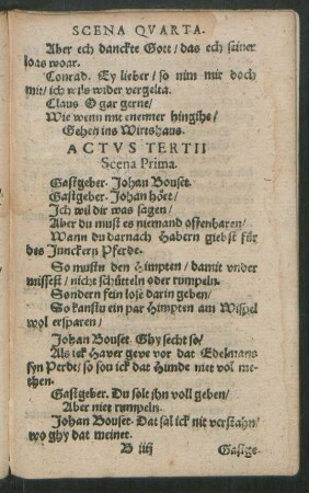 Actus Tertii ...