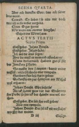 Actus Tertii ...