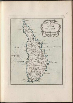 Carte De L'Isle De Cypre