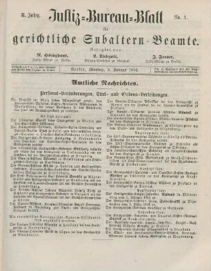 2. Januar - 15. Dezember = No. 1 - No. 24