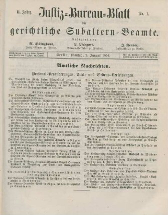 2. Januar - 15. Dezember = No. 1 - No. 24