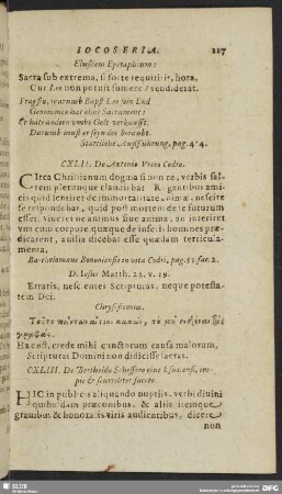 CXLIII. De Bertholdo Scheffero cive Esuicensi, impie & scurriliter faceto