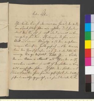Brief von Goethe, Julius August Walter von an Goethe, Johann Wolfgang von