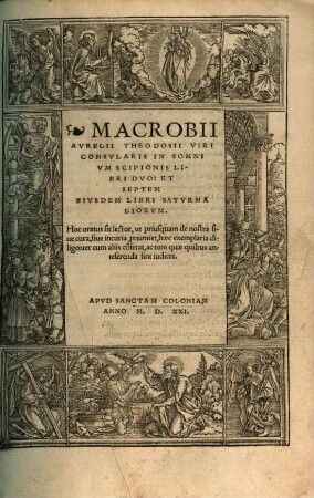 Macrobii Avrelii Theodosii Viri Consvlaris In Somnivm Scipionis Libri Dvo