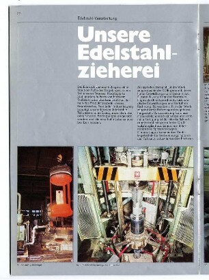 Prospekt: VEB Edelstahlwerk "8. Mai 1945" Freital