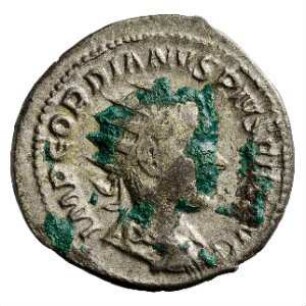 Münze, Antoninian, 240 n. Chr.