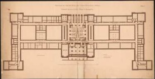 Technische Hochschule Berlin Hauptgebäude: Fundamentgrundriss und Heizanlage 1:200