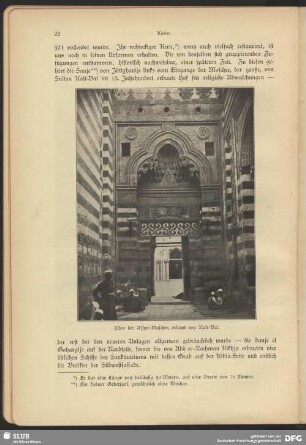 Thor der Ashar-Moschee, erbaut von Kait-Bai