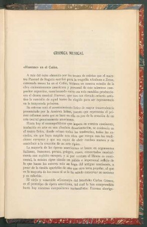 Crónica musical