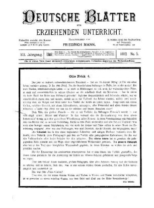 Otto Frick : Nachruf