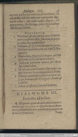 Dialogus III. Deductio ad ludum