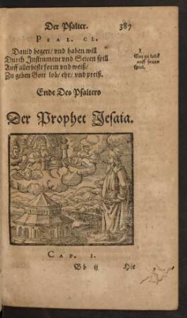 Der Prophet Jesaia. - Das Buch Esdras.