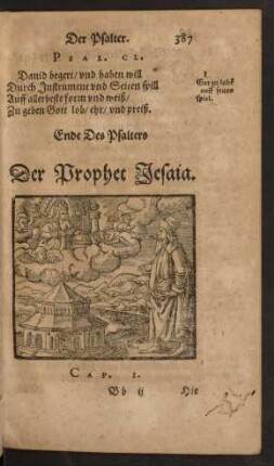 Der Prophet Jesaia. - Das Buch Esdras.