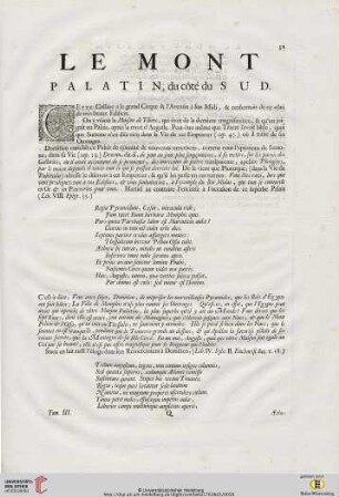 Le Mont Palatin, du côté du Sud