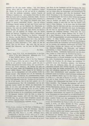 293-296 [Rezension] Weiss, Johannes, Der erste Korintherbrief