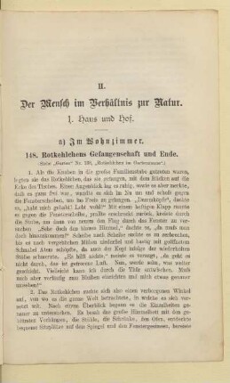 II. Der Mensch im Verhältnis zur Natur