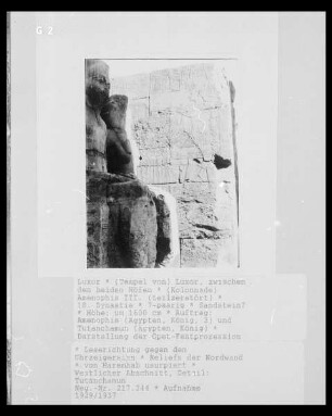 Kolonnade Amenophis III. — Relief