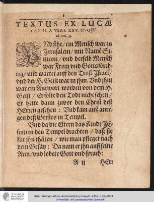 Textus Ex Lucæ