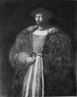 Bildnis eines Mannes in Schaube (Lorenzo de' Medici?)