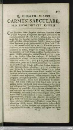 Q. Horatii Flacci Carmen Saeculare, Pro Incolumitate Imperii