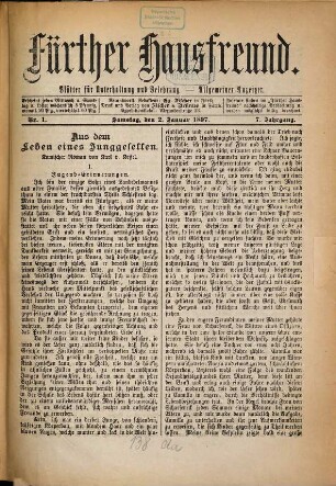 Fürther Hausfreund. 1897 = Jg. 7