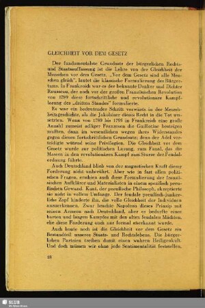 Gleichheit Vor Dem Gesetz