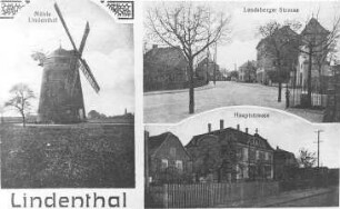 Leipzig-Lindenthal. Turmholländer, Baujahr 1892, Ansichtskarte, Repro