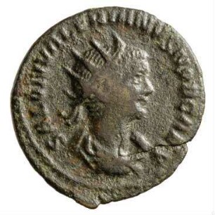 Münze, Antoninian, 256 n. Chr.