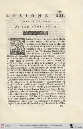 Lezione XXI.