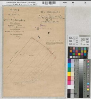 Massen (Unna), Zusammenlegung Niedermassen, Bl. 7 Brouillonkarte Obermassen Flur 7