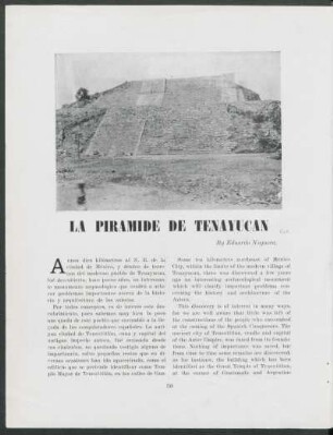 La pirámide de Tenayuca