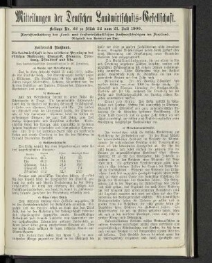 Beilage Nr. 22 zu Stück 22 vom 21. Juli 1900.