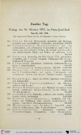 Zweiter Tag (Nr. 161-328)