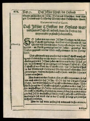 Das zwey und dreyssigst Capitel. Daß Jesus Christus der Heyland war/ ... anderst/ dann die Heyden vermeynen ...