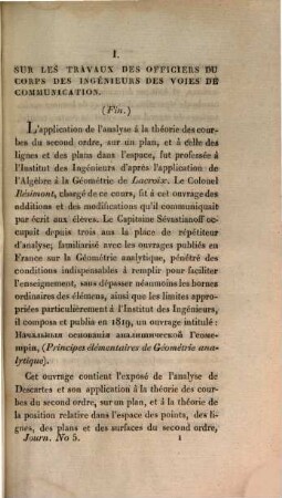 Journal des voies de communication. 5. 1826. Novembre